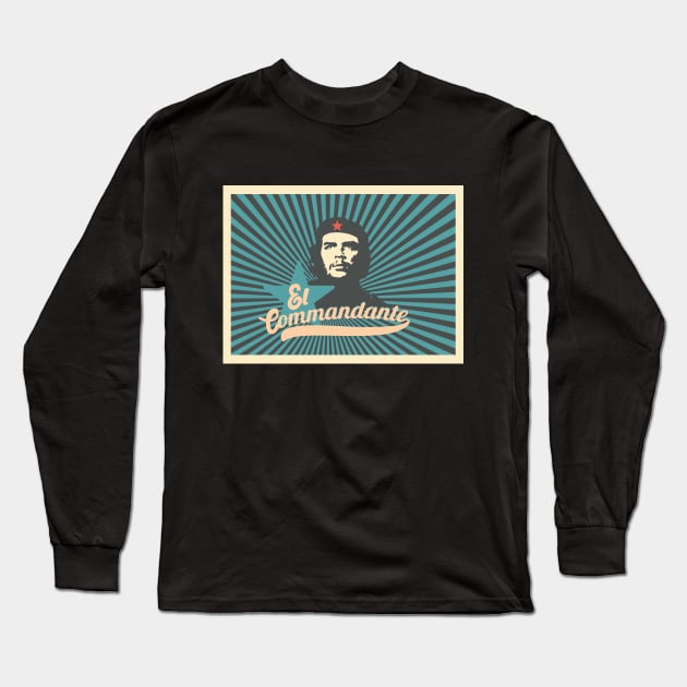 Che Guevara - viva la Revolution - cuba - el commandante Long Sleeve T-Shirt by Boogosh